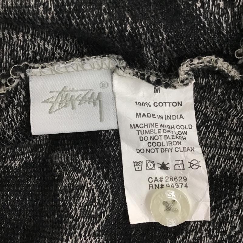 ステューシー STUSSY ポロシャツ 半袖 半袖 M 総柄 X ペイズリー 灰 / グレー /  メンズ USED 古着 中古 10105619