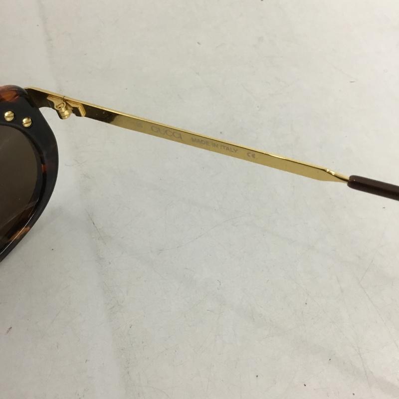 グッチ GUCCI めがね・サングラス サングラス 135 GG ロゴ、文字 茶 / ブラウン / X 金 / ゴールド /  レディース USED 古着 中古 10142809