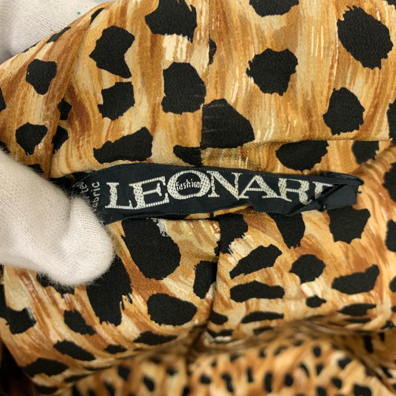レオナール LEONARD コート コート一般 無地 X ヒョウ柄・レオパード柄 黒 / ブラック /  レディース USED 古着 中古 10031368