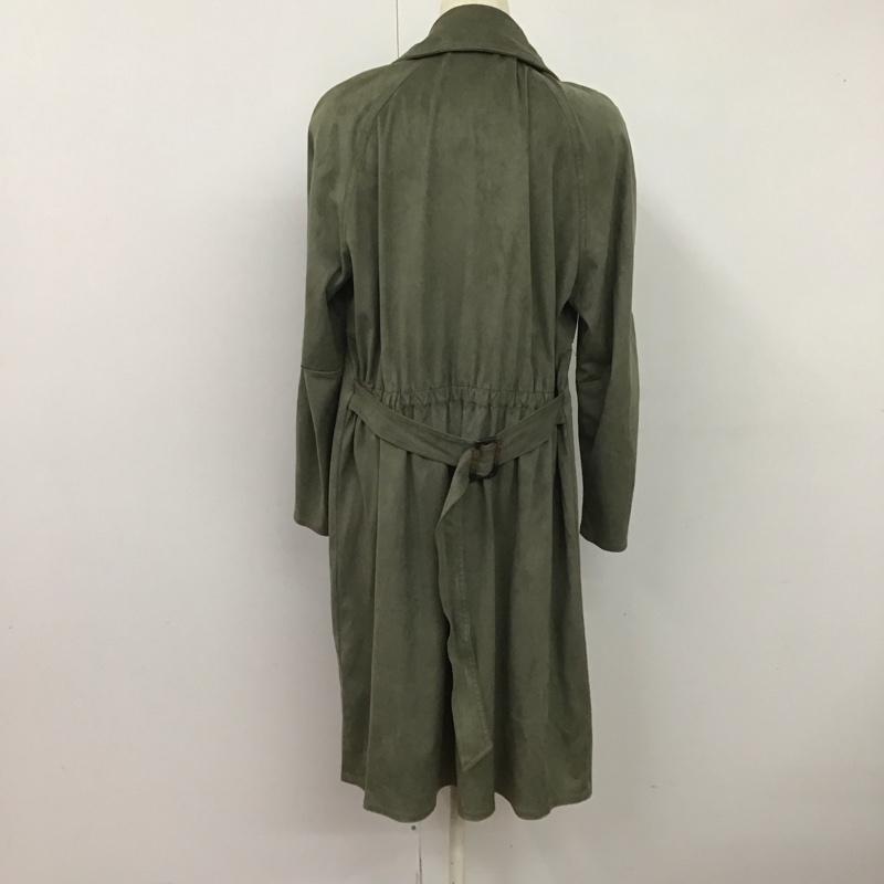 ザラ ZARA ジャケット、上着 ジャケット、ブレザー ロングジャケット アウター ロングコート L 無地 カーキ / カーキ /  レディース USED 古着 中古 10125989