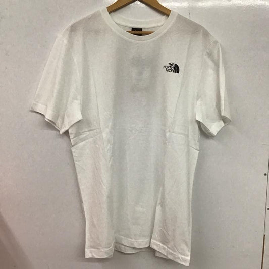 ザノースフェイス THE NORTH FACE Tシャツ 半袖 NF0A87NPJK3 L ロゴ、文字 X プリント 白 / ホワイト / X 赤 / レッド /  メンズ USED 古着 中古 10132535
