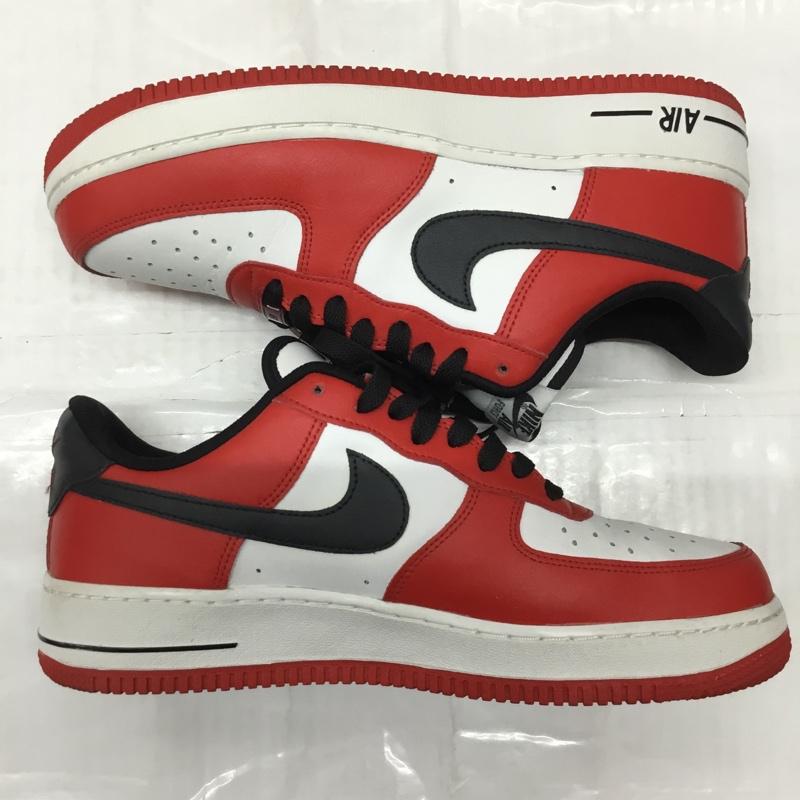 ナイキ NIKE スニーカー スニーカー AQ3778-992 BY YOU AIR FORCE1 28cm 箱有 28.0cm ロゴ、文字 白 / ホワイト / X 赤 / レッド / X 黒 / ブラック /  メンズ USED 古着 中古 10108074