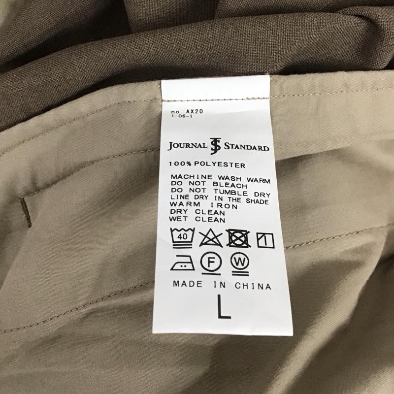 ジャーナルスタンダード JOURNAL STANDARD パンツ スラックス 21-030-600-5720-1-0 スラックスパンツ ワイドパンツ カジュアルパンツ L 無地 茶 / ブラウン /  メンズ USED 古着 中古 10112728