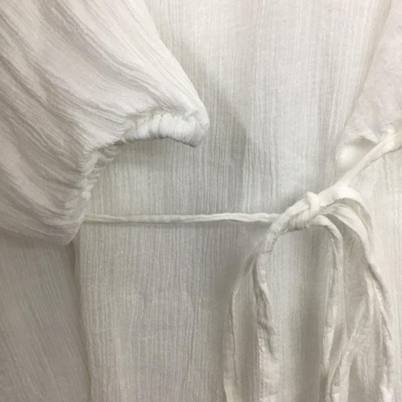 ローリーズファーム LOWRYS FARM シャツ、ブラウス 長袖 lf621112ad ヨウリュウドロストチュニック ブラウス FREE 無地 白 / ホワイト /  レディース USED 古着 中古 10142694