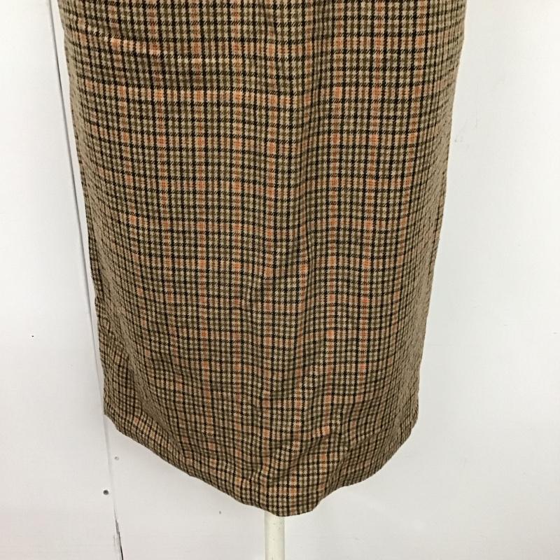 ローリーズファーム LOWRYS FARM スカート ロングスカート LFP50003TK バックスリット タイトスカート M チェック ベージュ / ベージュ / X 黒 / ブラック / X 茶 / ブラウン / X 橙 / オレンジ /  レディース USED 古着 中古 10118756