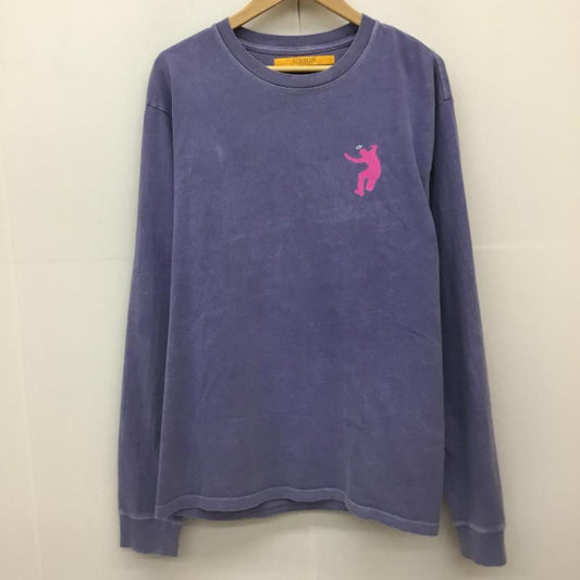 ユニオン UNION Tシャツ 長袖 UNION ORIFINAL BACCDA LS TEE L ロゴ、文字 紫 / パープル /  メンズ USED 古着 中古 10149773
