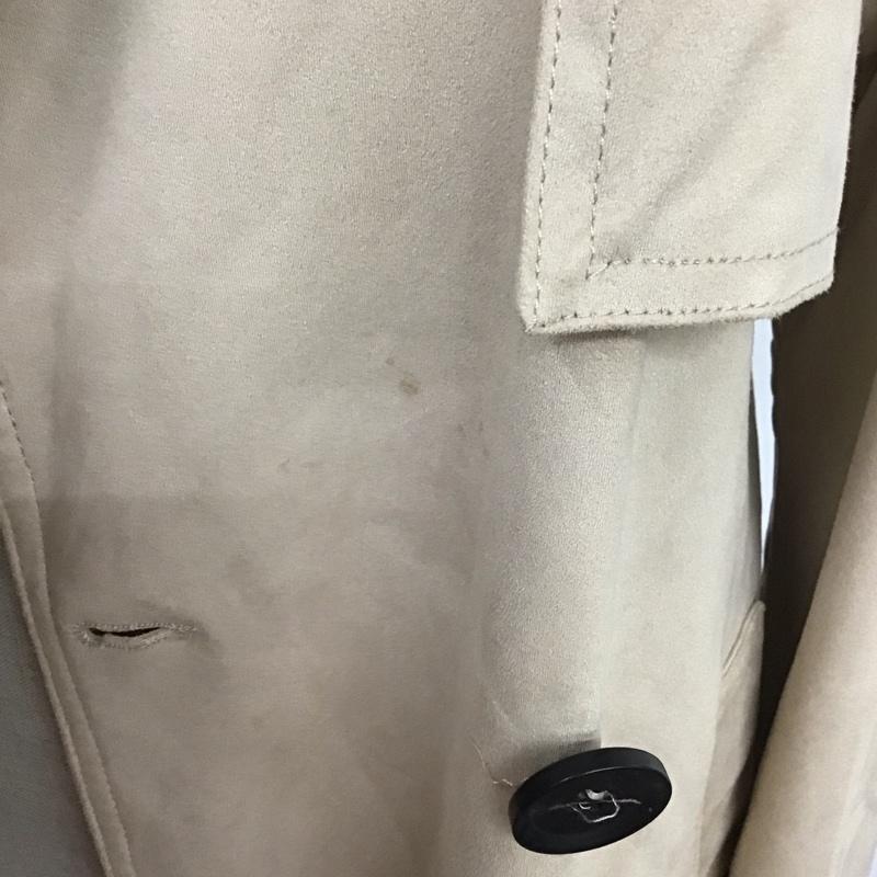 ザラ ZARA コート トレンチコート 6318 029 710 フェイクスウェード S 無地 ベージュ / ベージュ /  レディース USED 古着 中古 10108584