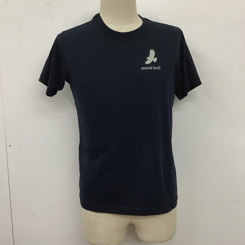 モンベル mont-bell Tシャツ 半袖 1114598 WICKRONTEEALPINEACCENTOR プリントTシャツ XS プリント 紺 / ネイビー /  メンズ USED 古着 中古 10127357
