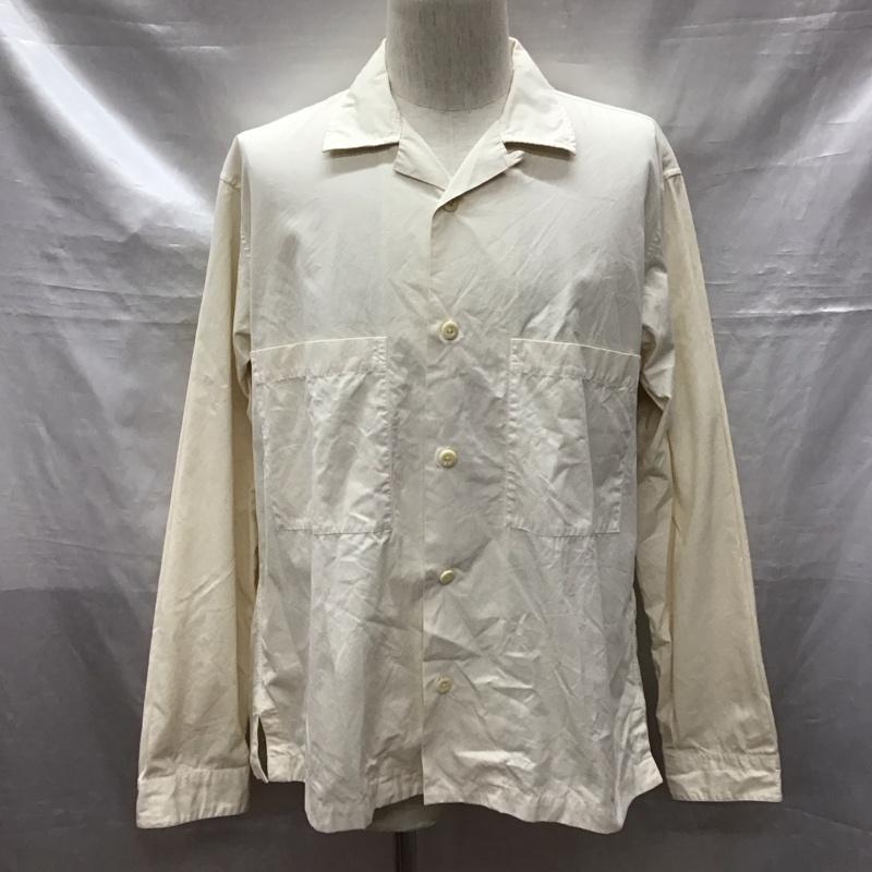 エムエイチエル MHL. シャツ、ブラウス 長袖 596-0150503 XL 無地 ベージュ / ベージュ /  メンズ USED 古着 中古 10123397