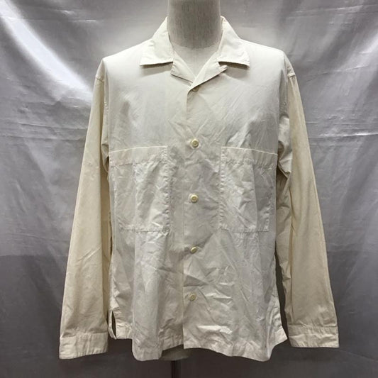 エムエイチエル MHL. シャツ、ブラウス 長袖 596-0150503 XL 無地 ベージュ / ベージュ /  メンズ USED 古着 中古 10123397