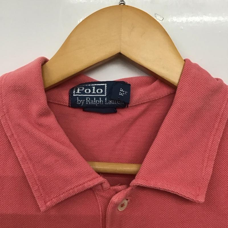 ポロバイラルフローレン Polo by RALPH LAUREN ポロシャツ 半袖 半袖ポロシャツ カラーシャツ 半袖カットソー L ロゴ、文字 桃 / ピンク /  メンズ USED 古着 中古 10145289