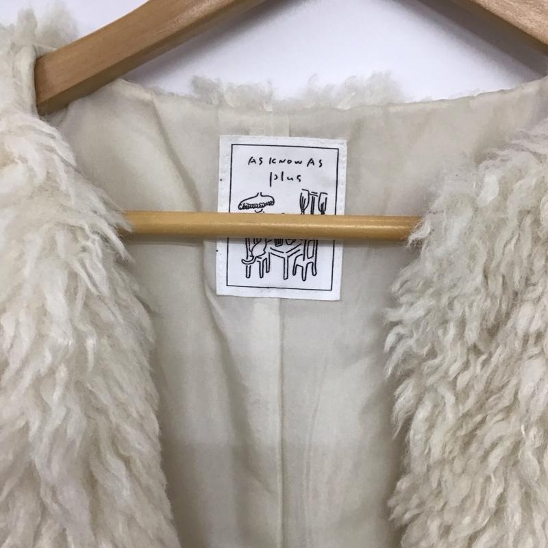 アズノゥアズ as know as ベスト ベスト QH0439 FREE 無地 オフホワイト / オフホワイト /  レディース USED 古着 中古 10144982