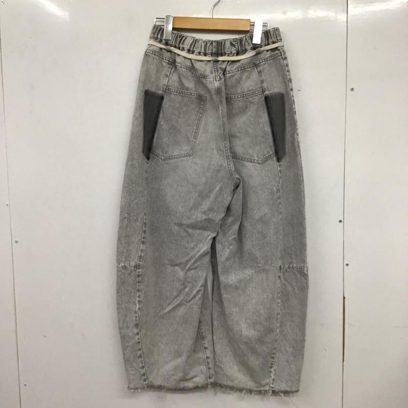 ニコアンド niko and... パンツ デニム、ジーンズ NKJ43556CT イージーコクーン デニム2 ワイド ルーズ M 無地 灰 / グレー /  レディース USED 古着 中古 10134678