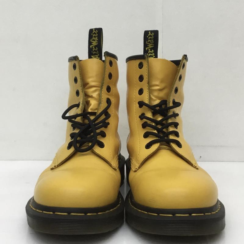 ドクターマーチン Dr.Martens 革靴 革靴 1460 8EYE BOOT YELLOW 24614700 US：9 無地 黄 / イエロー /  メンズ USED 古着 中古 10110126