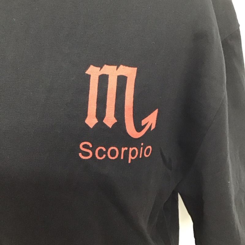 ワールドワイドフェイマス WORLD WIDE FAMOUS Tシャツ 半袖 クルーネック ロゴ、文字 黒 / ブラック /  メンズ USED 古着 中古 10111884