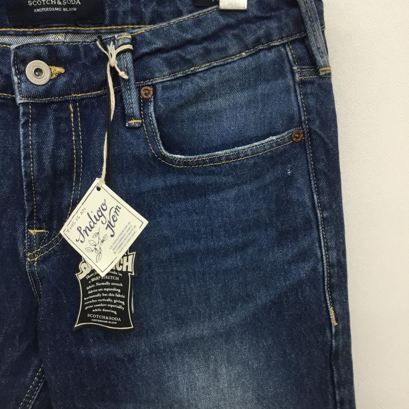 スコッチアンドソーダ SCOTCH＆SODA パンツ デニム、ジーンズ 28 無地 青 / ブルー /  メンズ USED 古着 中古 10110372