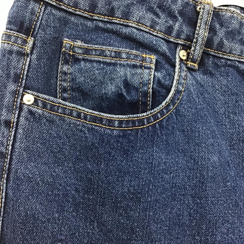 ザラ ZARA パンツ デニム、ジーンズ 36 無地 インディゴ / インディゴ /  レディース USED 古着 中古 10106146