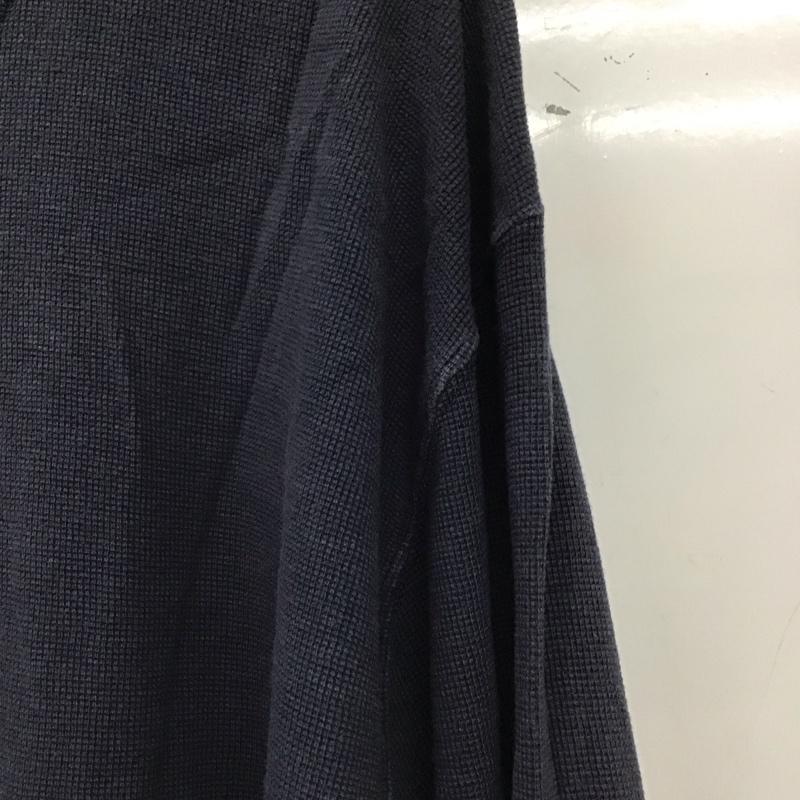 カーハート Carhartt カットソー 長袖 長袖カットソー ヘンリーネックカットソー XL ロゴ、文字 紺 / ネイビー /  メンズ USED 古着 中古 10135903