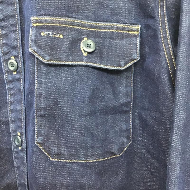 パタゴニア patagonia シャツ、ブラウス 長袖 長袖シャツ 無地シャツ カラーシャツ デニムシャツ L 無地 インディゴ / インディゴ /  メンズ USED 古着 中古 10134701