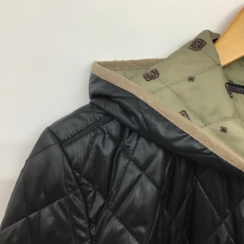 クロコダイル CROCODILE コート コート一般 キルティング L 無地 黒 / ブラック /  レディース USED 古着 中古 10143735