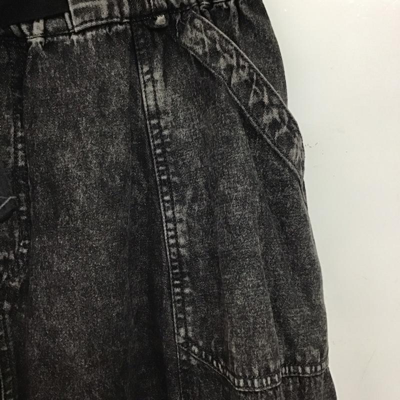 ニコアンド niko and... スカート ロングスカート L 無地 黒 / ブラック /  レディース USED 古着 中古 10147038