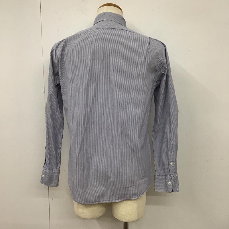 ポロバイラルフローレン Polo by RALPH LAUREN シャツ、ブラウス 長袖 長袖シャツ カラーシャツ ストライプシャツ 長袖カットソー L ストライプ 白 / ホワイト / X 青 / ブルー /  メンズ USED 古着 中古 10112805