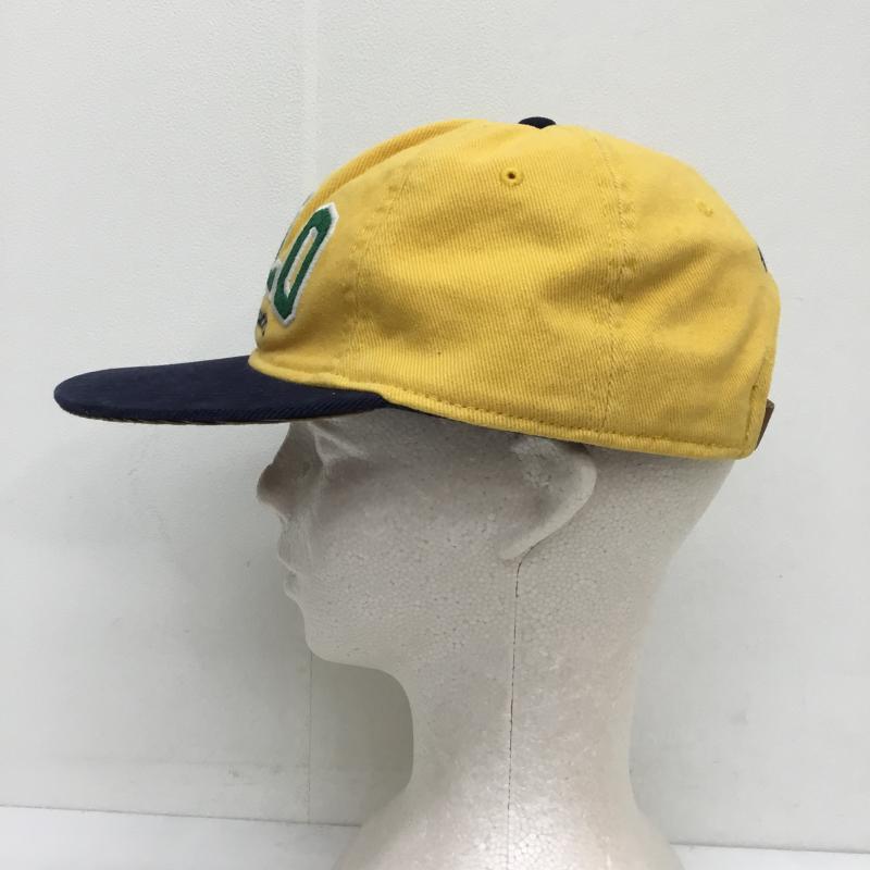 ポロラルフローレン POLO RALPH LAUREN 帽子 キャップ 6パネル ロゴ キャップ タグ付 ロゴ、文字 黄 / イエロー /  メンズ USED 古着 中古 10106050