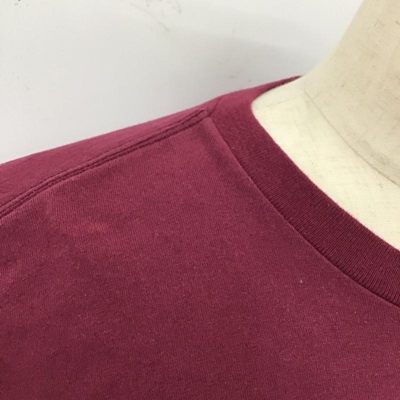 トニータイズサン TONY TAIZSUN Tシャツ 半袖 半袖カットソー プリントTシャツ クルーネックカットソー L ロゴ、文字 えんじ / ワインレッド /  メンズ USED 古着 中古 10118080