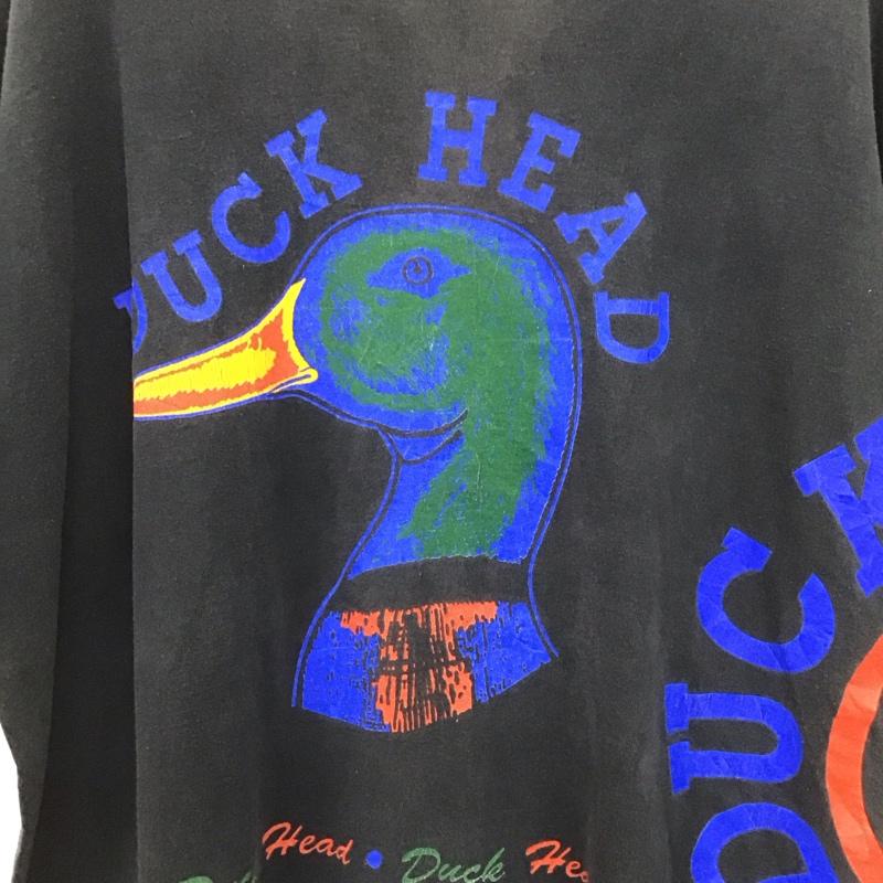 古着 USED Tシャツ 半袖 半袖カットソー プリントTシャツ クルーネックカットソー 古着 duckhead プリント ダークグレー / ダークグレー /  メンズ USED 古着 中古 10148827
