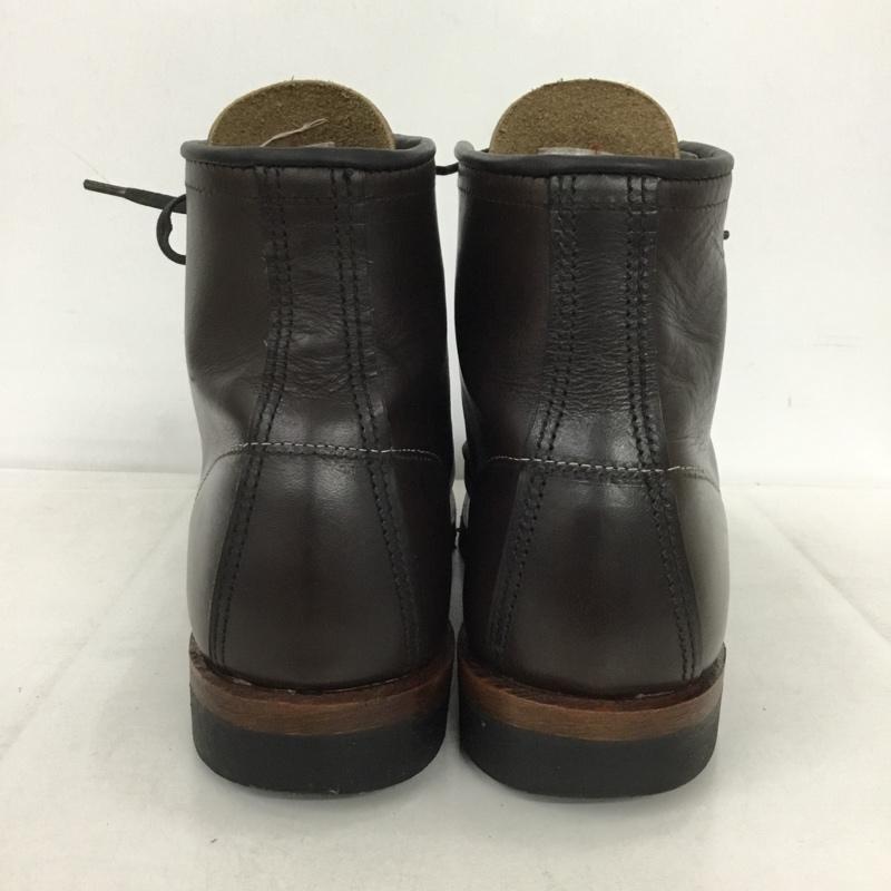 レッドウィング RED WING ブーツ ショートブーツ 9023 BECKMAN ベックマン USA9D 27cm 27.0cm 無地 ダークブラウン / ダークブラウン /  メンズ USED 古着 中古 10149476