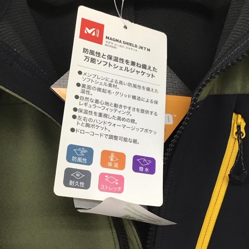 ミレー MILLET ジャケット、上着 ジャンパー、ブルゾン miv9585 防風ジャケット マグマ シールド ジャケット S ロゴ、文字 カーキ / カーキ /  メンズ USED 古着 中古 10140334