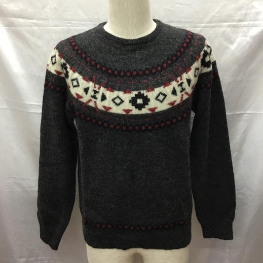 ニューヨーカー NEWYORKER ニット、セーター 長袖 長袖ニットカットソー ニット セーター クルーネックニット L 総柄 マルチカラー / マルチカラー /  メンズ USED 古着 中古 10113304