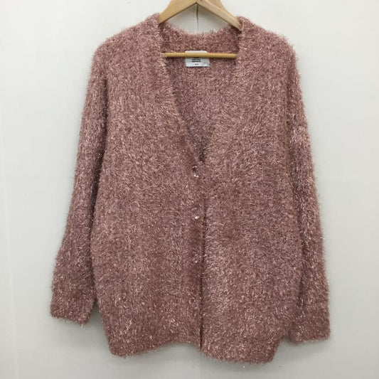 ジュエティ jouetie カーディガン 長袖 082452800301 M 無地 桃 / ピンク /  レディース USED 古着 中古 10135117