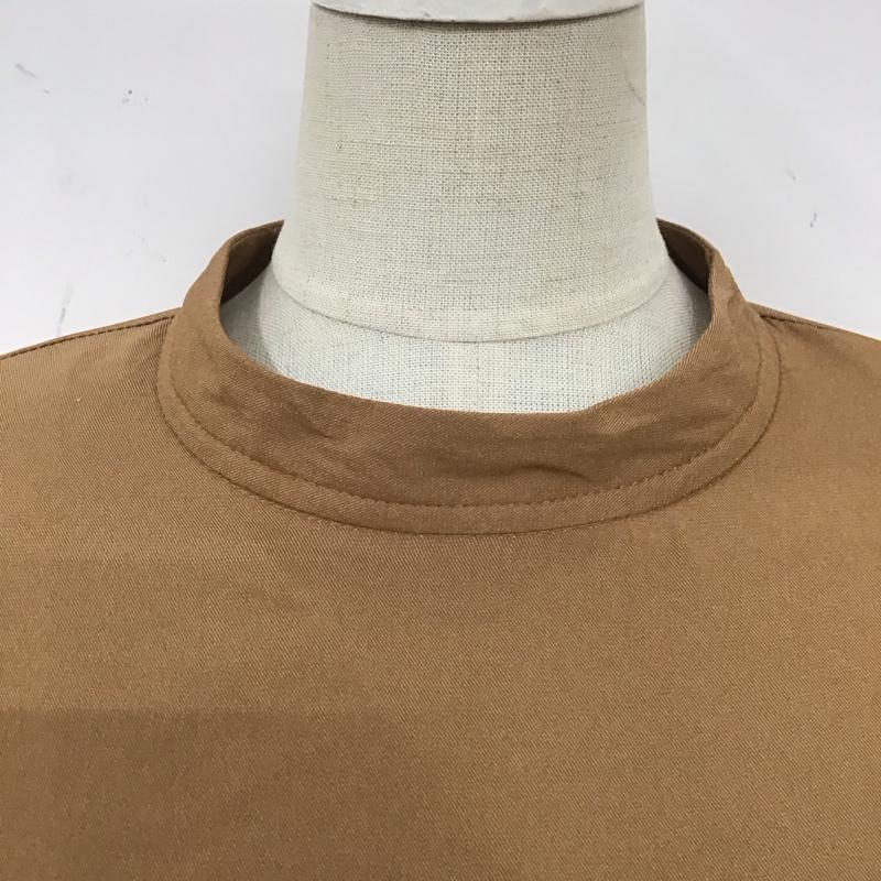 センスオブプレイス SENSEOFPLACE ワンピース ロングスカート aa16-26b019 ハイネックウエストマークワンピース ロングワンピース フレアスカート 無地 茶 / ブラウン /  レディース USED 古着 中古 10109190