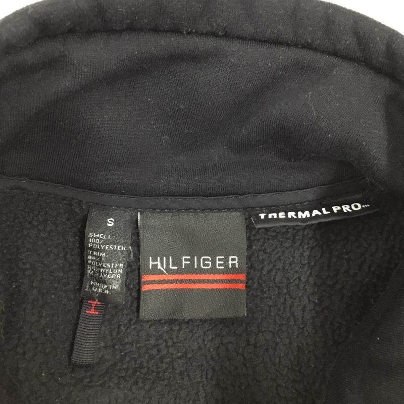 トミーヒルフィガー TOMMY HILFIGER ジャケット、上着 ジャケット、ブレザー ジップアップジャケット フリースジャケット アウター S ロゴ、文字 黒 / ブラック /  メンズ USED 古着 中古 10119423