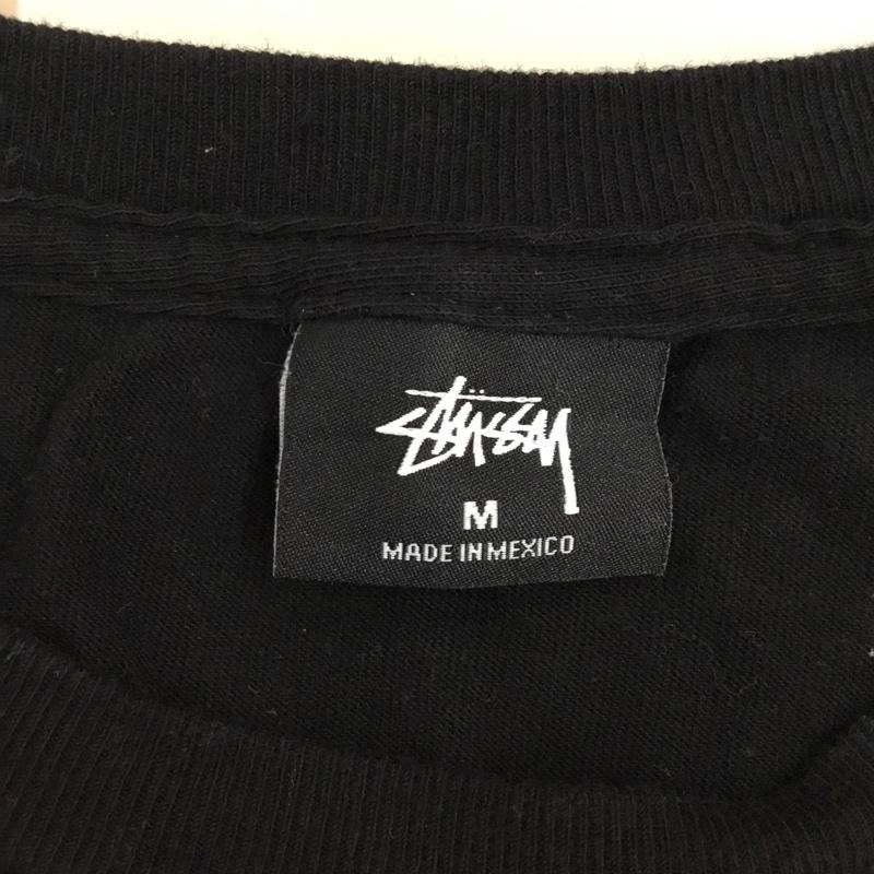 ステューシー STUSSY Tシャツ 半袖 M ロゴ、文字 黒 / ブラック /  メンズ USED 古着 中古 10106495