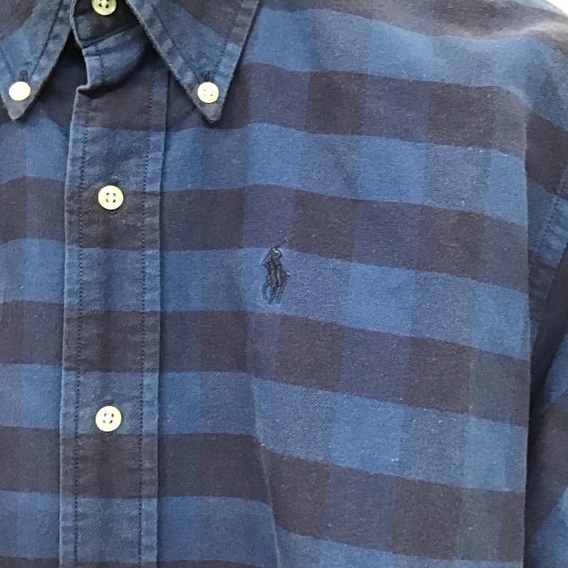 ポロバイラルフローレン Polo by RALPH LAUREN シャツ、ブラウス 長袖 長袖シャツ 無地シャツ カラーシャツ 80s XL チェック マルチカラー / マルチカラー /  メンズ USED 古着 中古 10150872