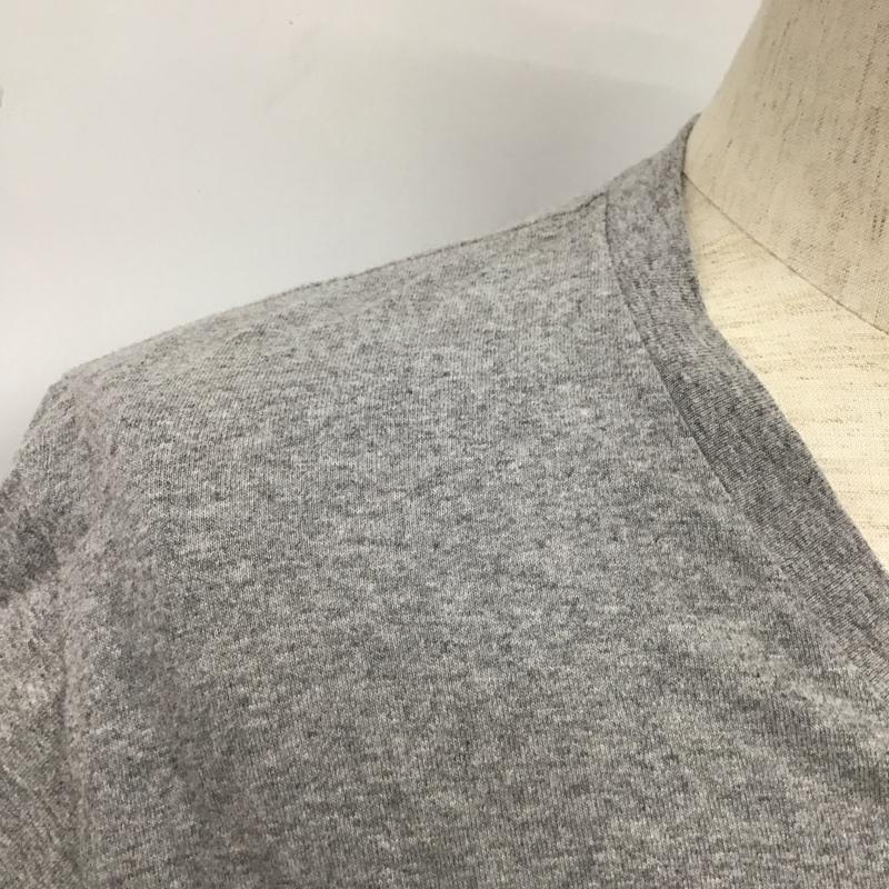 ロンハーマン カリフォルニア Ron Herman California Tシャツ 半袖 RHC 622090158-1322 Vネック 胸ポケット S 無地 灰 / グレー /  メンズ USED 古着 中古 10107545