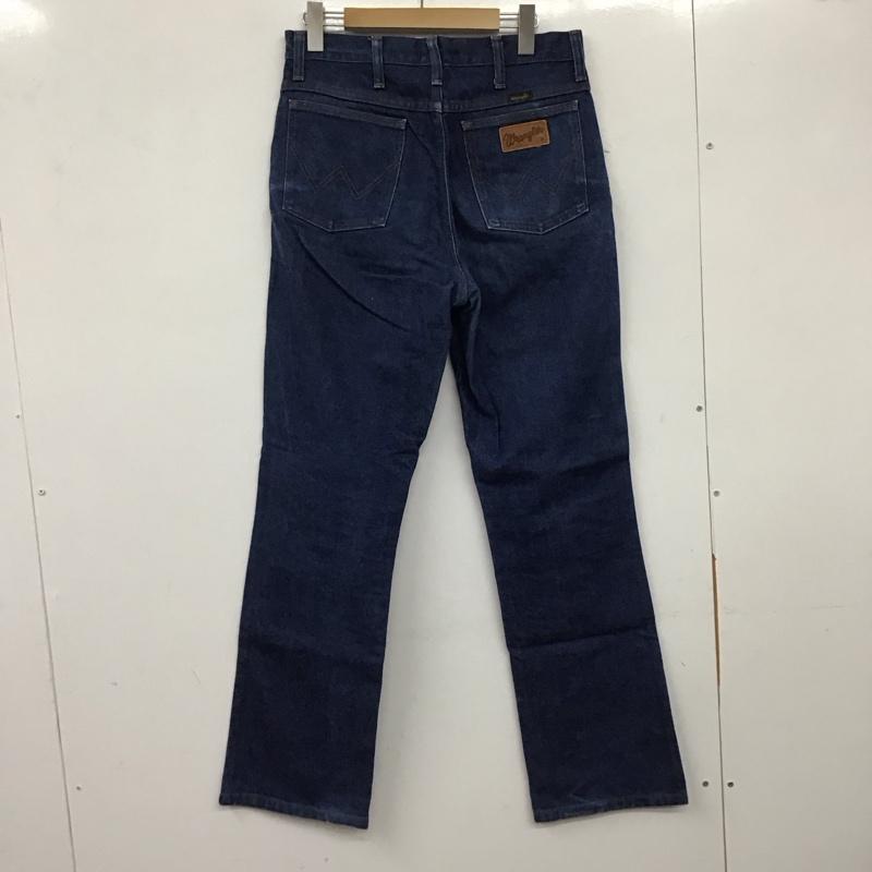 ラングラー Wrangler パンツ デニム、ジーンズ デニムパンツ ワイドパンツ カジュアルパンツ ストレッチパンツ 31インチ 無地 インディゴ / インディゴ /  メンズ USED 古着 中古 10136674
