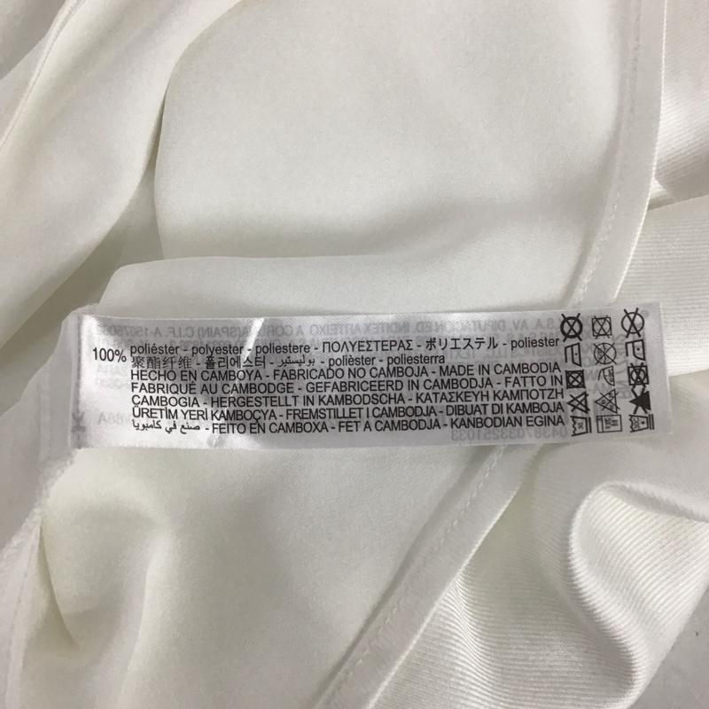 ザラ ZARA カットソー 半袖 4387/033/251 M 無地 白 / ホワイト /  レディース USED 古着 中古 10133654