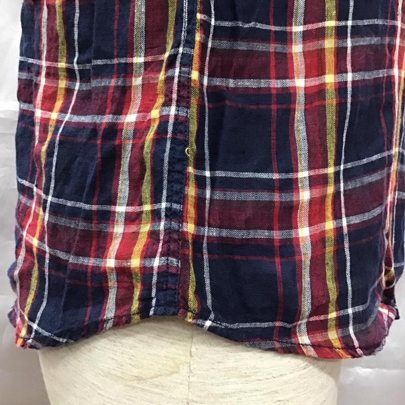 グローバルワーク GLOBAL WORK シャツ、ブラウス 長袖 GW021502NP フレンチリネン S チェック メンズ USED 古着 中古 10116835