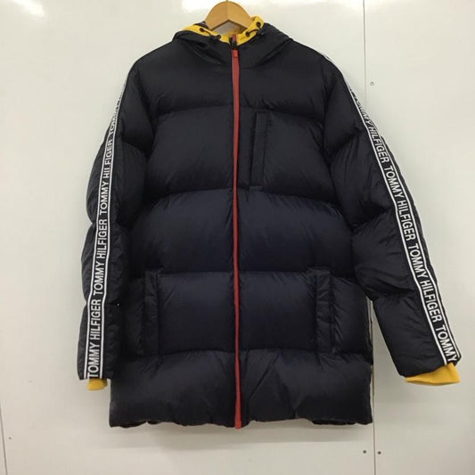 トミーヒルフィガー TOMMY HILFIGER コート ダウンコート L 無地 紺 / ネイビー /  メンズ USED 古着 中古 10146861
