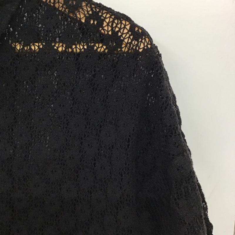 ニコアンド niko and... シャツ、ブラウス 半袖 無地 黒 / ブラック /  レディース USED 古着 中古 10132222