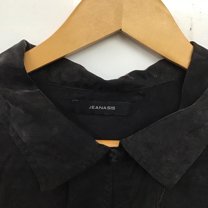 ジーナシス JEANASIS シャツ、ブラウス 長袖 JS063551MC FREE 無地 黒 / ブラック /  レディース USED 古着 中古 10134590