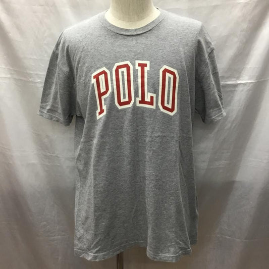 ポロスポーツラルフローレン POLOSPORT Tシャツ 半袖 半袖カットソー プリントTシャツ クルーネックカットソー L ロゴ、文字 灰 / グレー /  メンズ USED 古着 中古 10115768