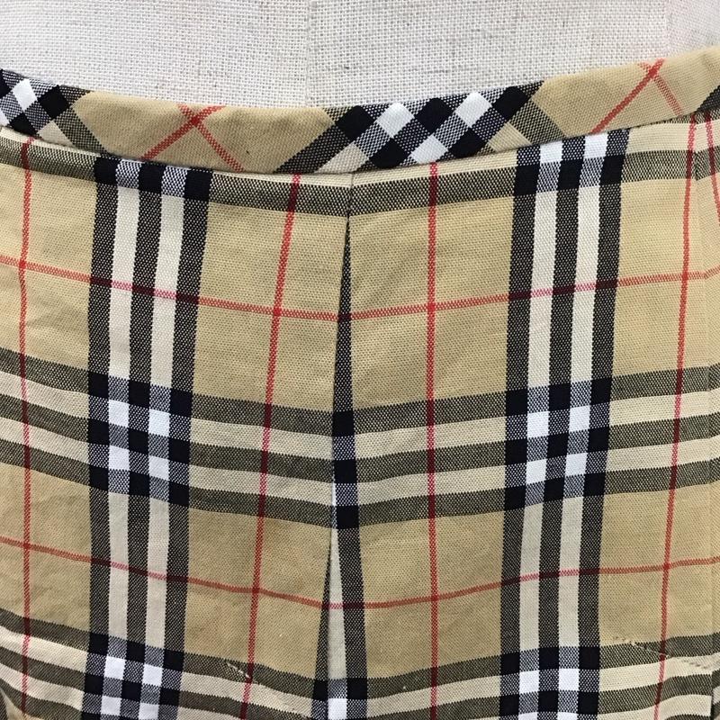 バーバリーブルーレーベル BURBERRY BLUE LABEL スカート ひざ丈スカート FX541-214 プリーツ 36 チェック ベージュ / ベージュ / X 白 / ホワイト / X 黒 / ブラック / X 赤 / レッド /  レディース USED 古着 中古 10110912