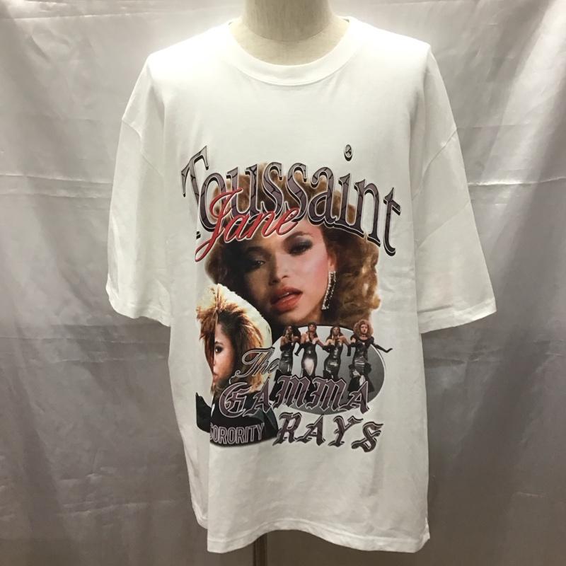 ブラックウィドー BLACK WEIRDOS Tシャツ 半袖 半袖カットソー プリントTシャツ クルーネックカットソー XL プリント 白 / ホワイト /  メンズ USED 古着 中古 10111811