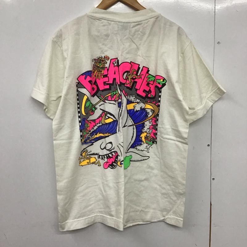 古着 USED Tシャツ 半袖 半袖カットソー プリントTシャツ クルーネックカットソー L ロゴ、文字 白 / ホワイト /  メンズ USED 古着 中古 10150072