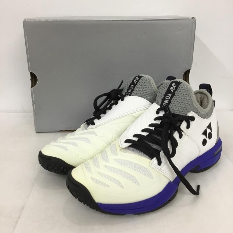 ヨネックス YONEX スニーカー スニーカー SHTF3MGC パワークッションフュージョンレブ3メンGC テニスシューズ 箱有 23.5cm 23.5cm ロゴ、文字 白 / ホワイト / X 黒 / ブラック / X 青 / ブルー /  レディース USED 古着 中古 10150021