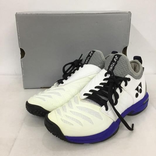 ヨネックス YONEX スニーカー スニーカー SHTF3MGC パワークッションフュージョンレブ3メンGC テニスシューズ 箱有 23.5cm 23.5cm ロゴ、文字 白 / ホワイト / X 黒 / ブラック / X 青 / ブルー /  レディース USED 古着 中古 10150021